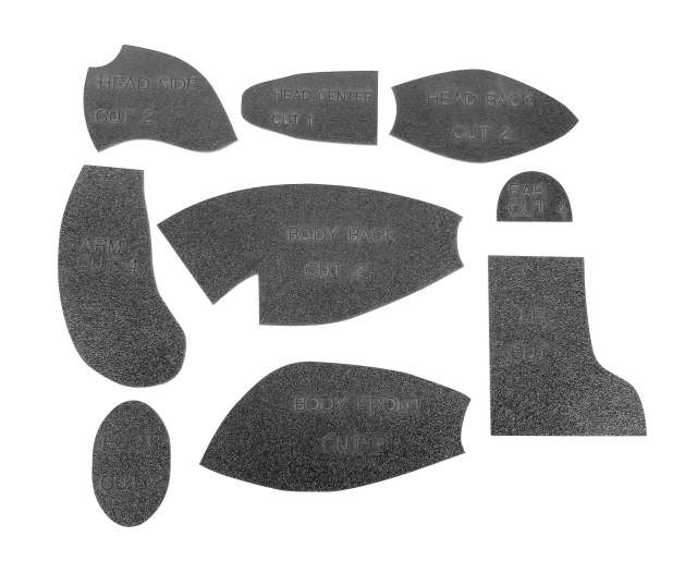 Teddy Bear Templates (UN-HINGED)